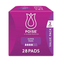 POISE SUPER PADS FOR BLADDER LEAKS 28PK