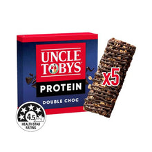 UNCLE TOBYS PROTEIN MUESLI BARS SNACKS DOUBLE CHOC 175G