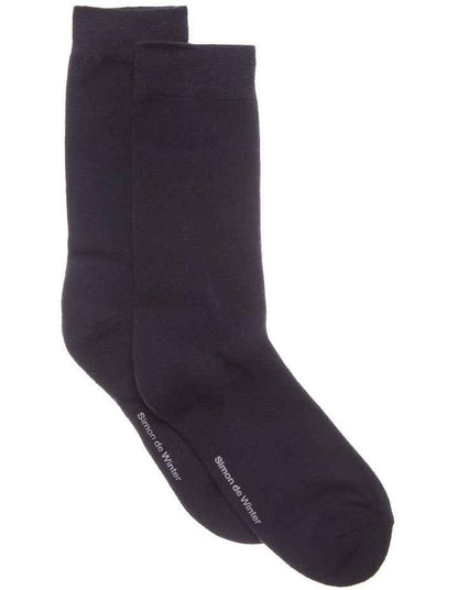 2 Pack Cotton Comfort Crew Socks in Black