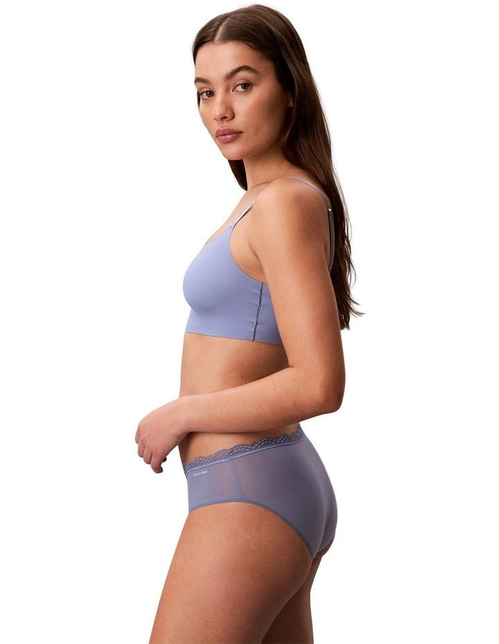 Invisibles Microfibre Stretch Lght Lined Bralette in Blue Tulip