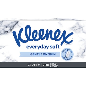 Kleenex Everyday 2 Ply Facial Tissues 200 pack