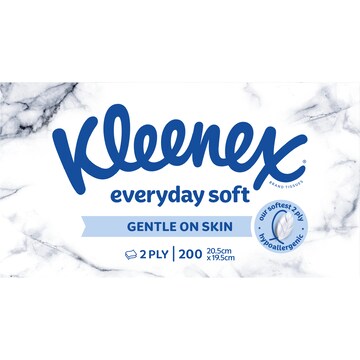 Kleenex Everyday 2 Ply Facial Tissues 200 pack