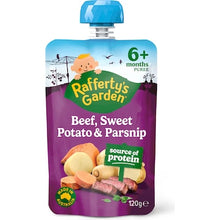 Rafferty's Garden Baby Food Pouch Beef Sweet Potato & Parsnip 6+ Months 120g