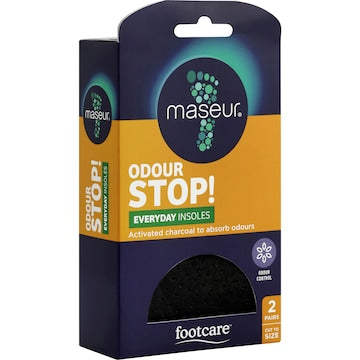 Maseur Footcare Odour Insoles Regular 2 pack