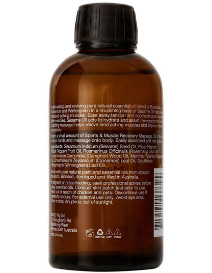 Sports & Muscle Recovery Massage Oil