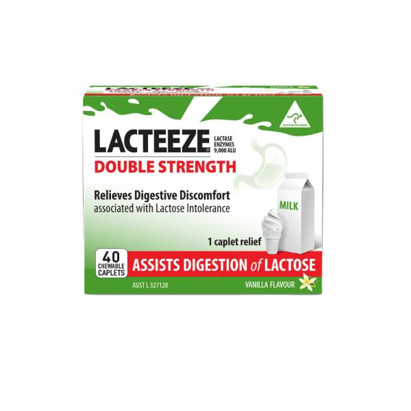 LACTEEZE DOUBLE STRENGTH CAPLETS 40PK