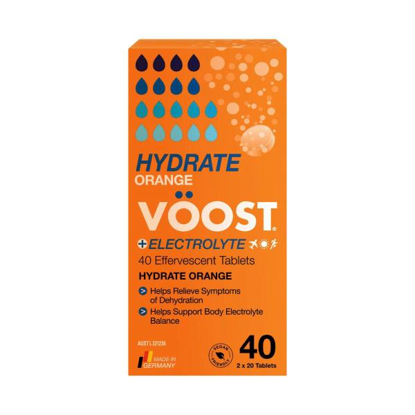 VOOST EFFERVESENCE HYDTATE ORANGE 40PK