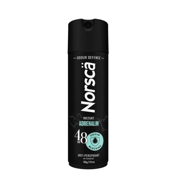 NORSCA INSTANT ADRENALINE 48HR ANTI-PERSPIRANT DEODORANT 212ML