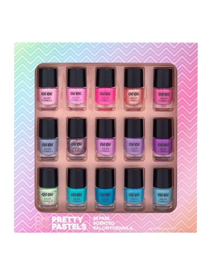 Pretty Pastels 15 Piece Nail Polish Set