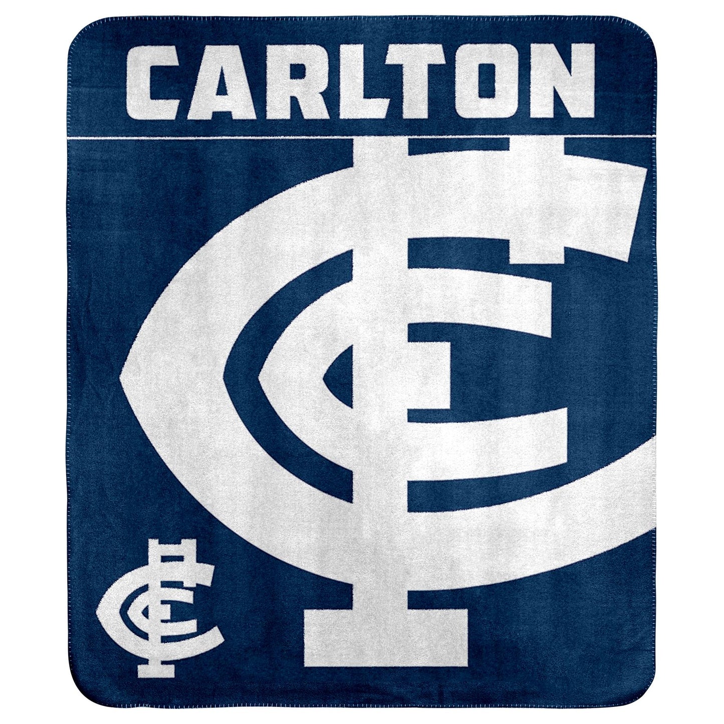 AFL - Carlton Blues - Polar Fleece Throw Rug