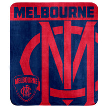 AFL - Melbourne Demons - Polar Fleece Throw Rug