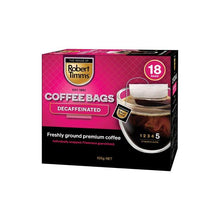 ROBERT TIMMS COFFEE BAGS DECAF 105G 18 PACK