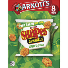 Arnotts Shapes Multipack Cracker Biscuits Barbecue 8 pack