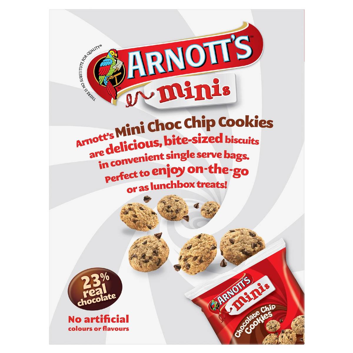 Arnott's Mini Choc Chip Cookie Multipack Biscuits 7 pack
