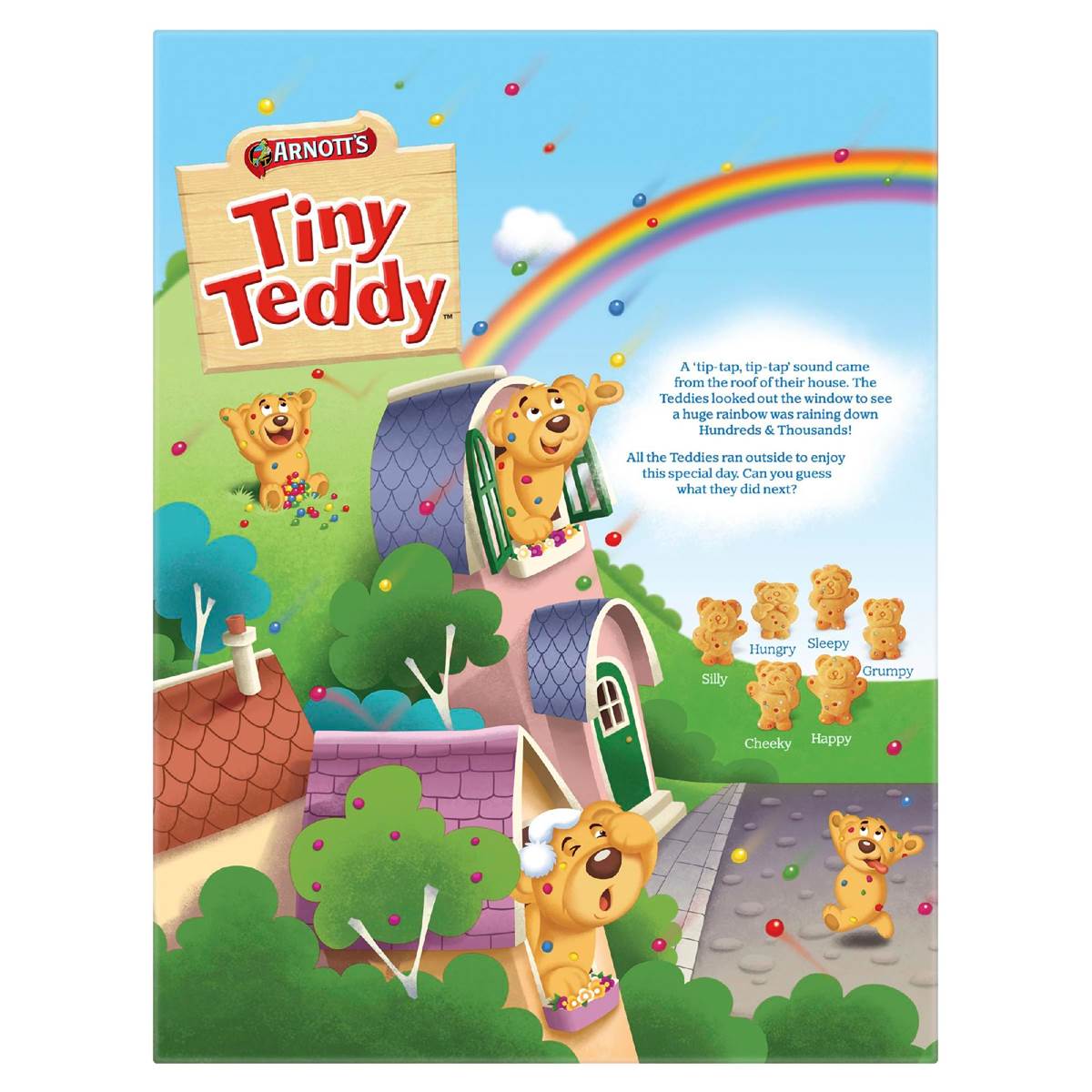 Arnott's Tiny Teddy Hundreds & Thousands Multipack Biscuits 8 pack