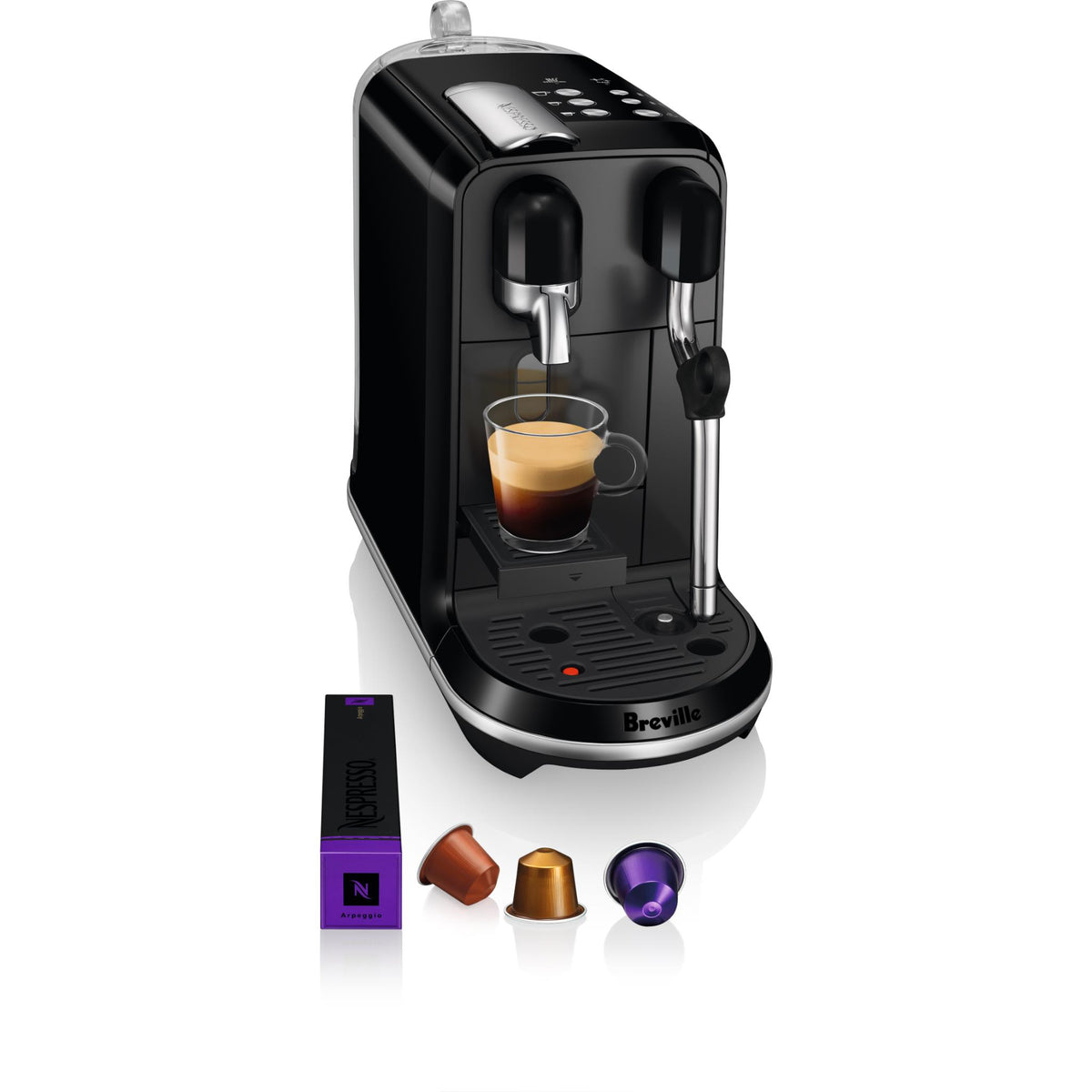 Breville Nespresso Creatista Uno Capsule Coffee Machine (Black)