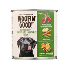 WOOFIN GOOD CHUNKS IN GRAVY LAMB WITH PASTA & VEGE DOG FOOD 720 GRAM