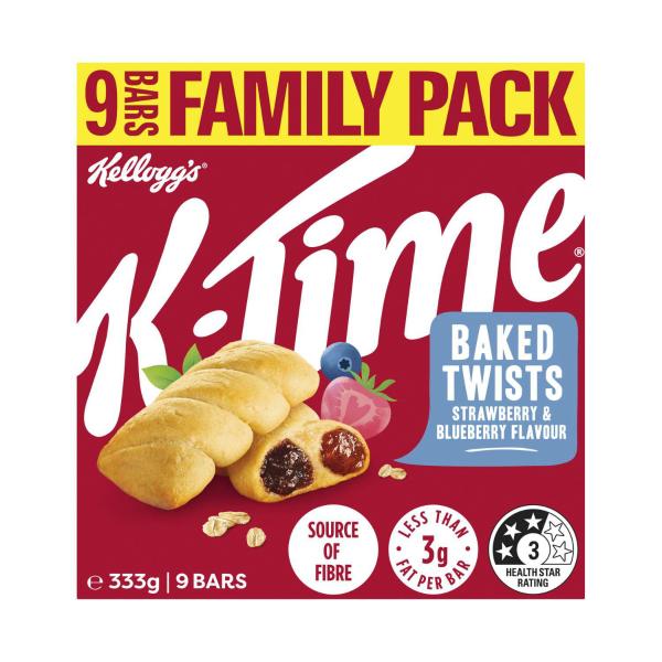KELLOGGS K TIME TWIST VP:STRAWBERRY BLUEBERRY:.:333 GRAM