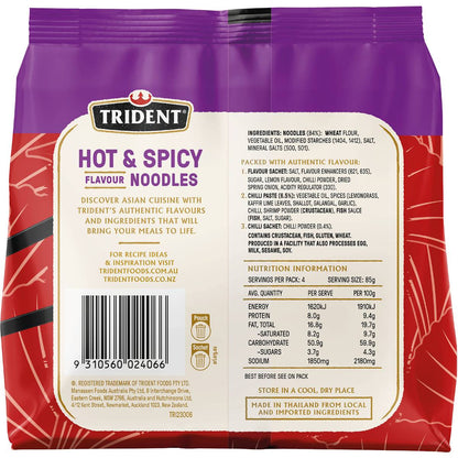 Trident Instant Noodles Hot & Spicy Flavoured 340g