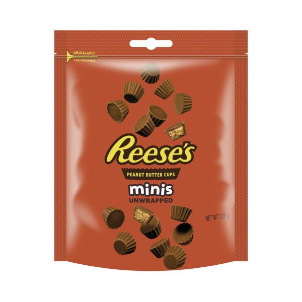 REESE'S MINI UNWRAPPED BITES 120G