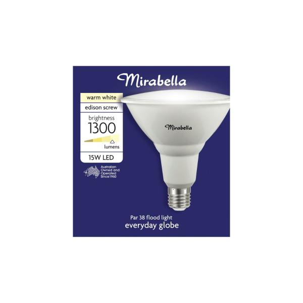 MIRABELLA COLOUR BOX  LED PAR 38 ES 15W 1300LUM 3000K