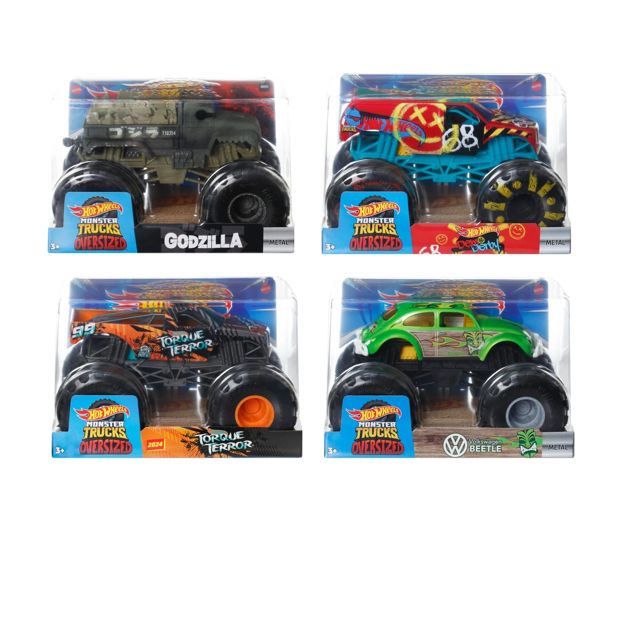 Hot Wheels Monster Trucks 1:24 Scale Die-Cast -  Assorted