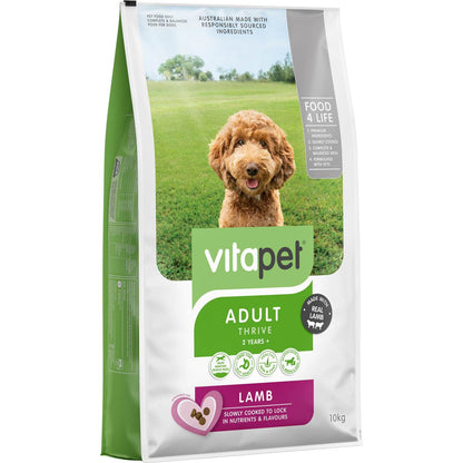 Vitapet Adult Lamb Dry Dog Food 10kg