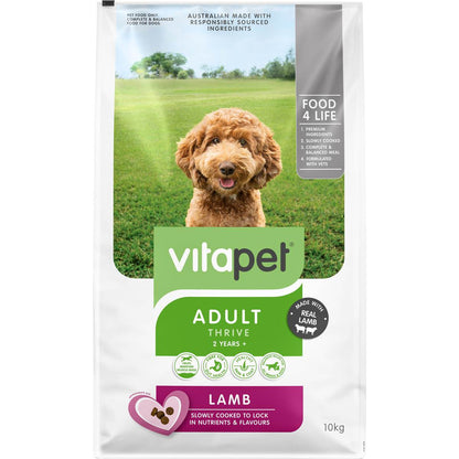 Vitapet Adult Lamb Dry Dog Food 10kg