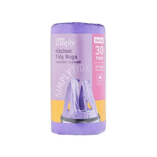 COLES SIMPLY KITCHEN TIDY BAGS LAVENDAR SCENTED MEDIUM 30 PACK