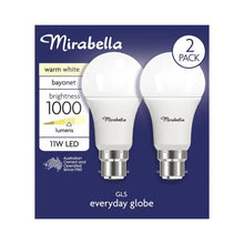 Ed GLS BC 11W 1000LUM 2700K Warm White A60