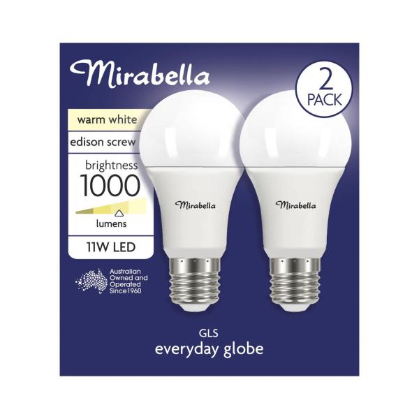 Led GLS BC 11W 1000LUM 2700K Warm White Brand A60