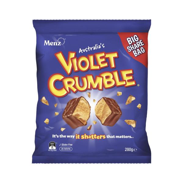 VIOLET CRUMBLE BAG 280G