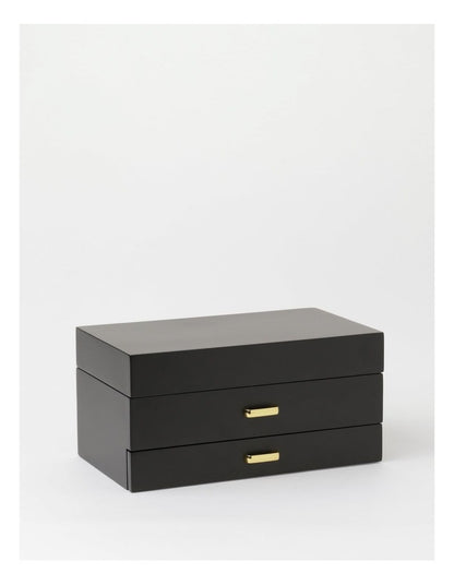 Multi Drawer Jewellery Box in Black
