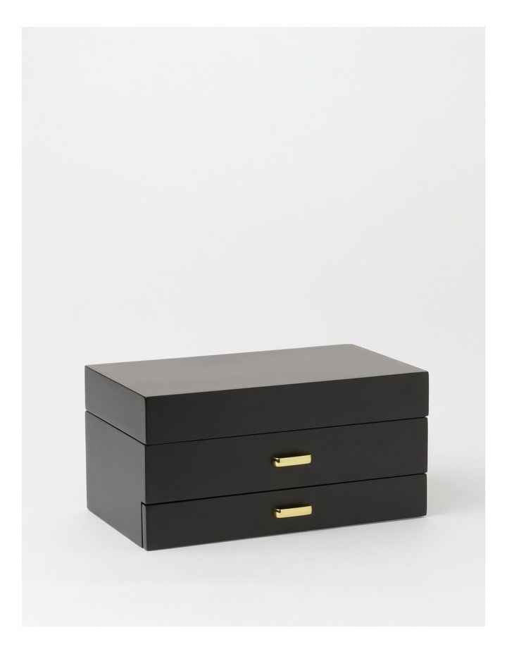 Multi Drawer Jewellery Box in Black