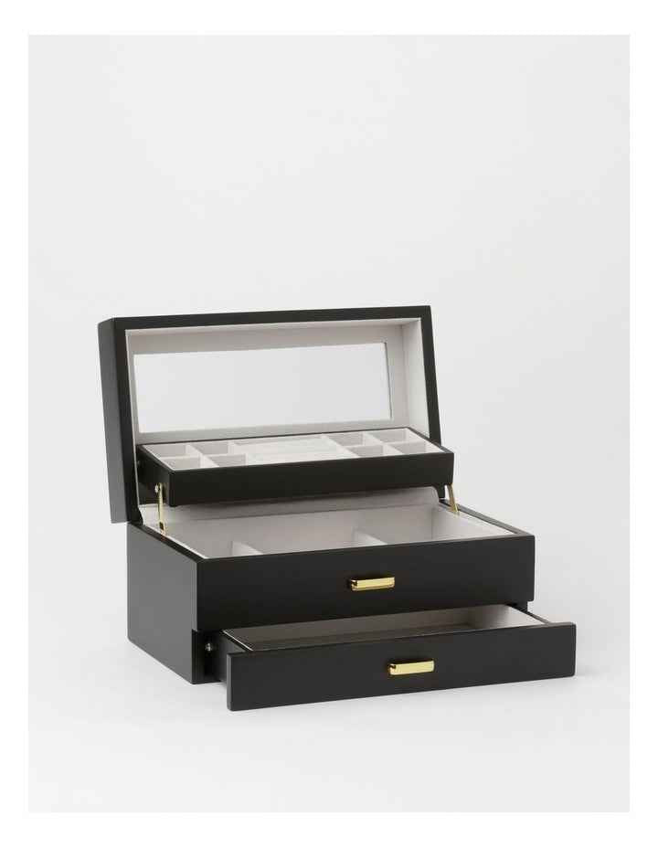 Multi Drawer Jewellery Box in Black