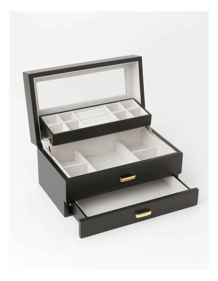 Multi Drawer Jewellery Box in Black