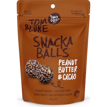Tom & Luke Snacka Balls Peanut Butter & Cacao 140g