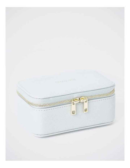 Small Zip Around Jewellery Box in Mint