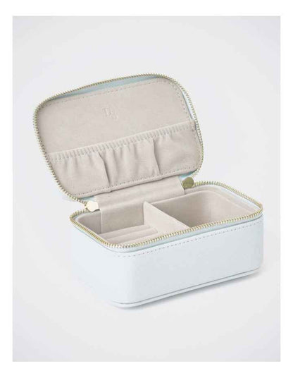 Small Zip Around Jewellery Box in Mint