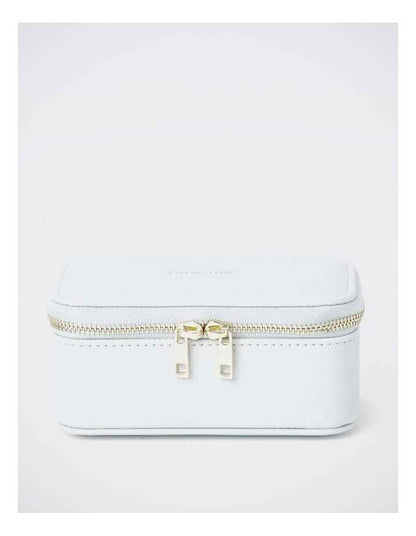 Small Zip Around Jewellery Box in Mint