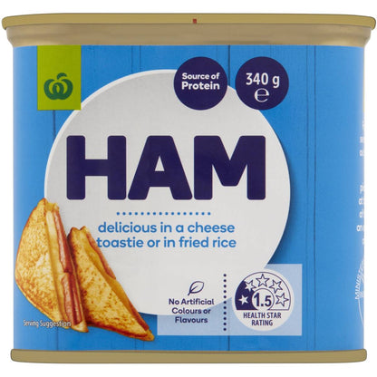 Woolworths Canned Ham 340g