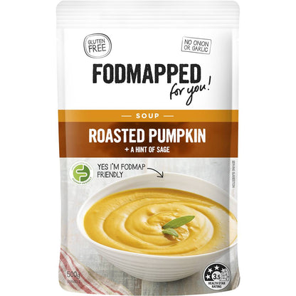 Fodmapped For You Roasted Pumpkin & Sage Soup 500G