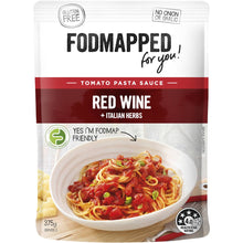 Fodmapped For You Red Wine & Italian Herbs Tomato Pasta Sauce 375G