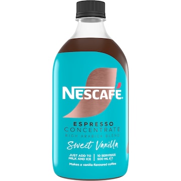 Nescafe Espresso Concentrate Sweet Vanilla Liquid Coffee 500mL