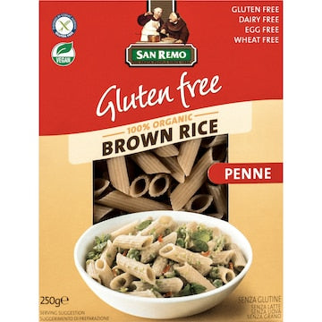 San Remo Gluten Free Brown Rice Penne 250g