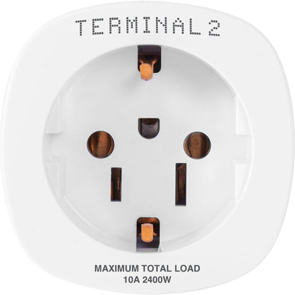 Terminal 2 Inbound Travel Adaptor EU/US (AU)