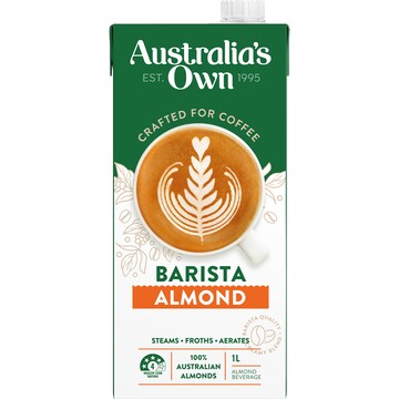 Australia's Own Barista Almond Long Life Milk UHT 1L