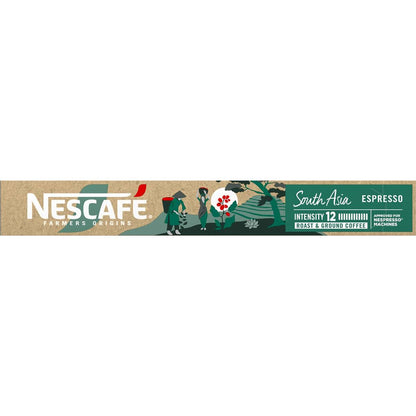 Nescafe Farmers Origin Pods South Asia Coffee Capsules 10 Pack