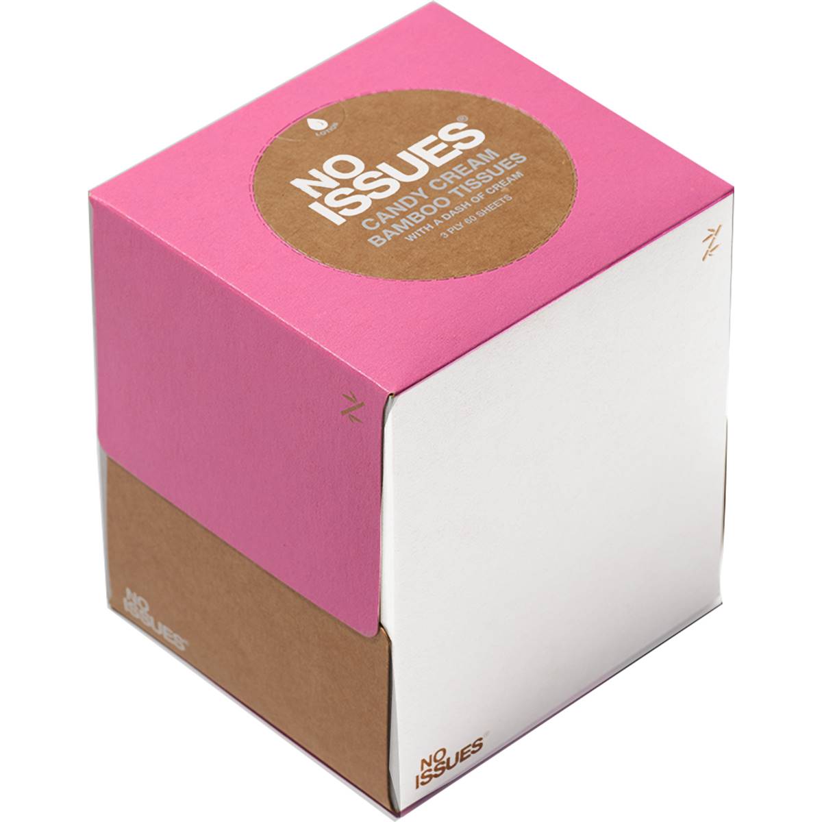 No Issues Bamboo, Aloe Vera & Vitamin E Classic Cream Cubes 3 Ply 60 pack