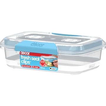 Decor Fresh Seal Clips Oblong Container 600mL each